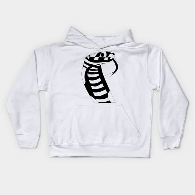 wild anaconda serpent ecopop Kids Hoodie by jorge_lebeau